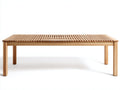 Tavolo da giardino - Legno - 220 x 100 x 75 cm - Marrone chiaro - Stile contemporaneo lineare